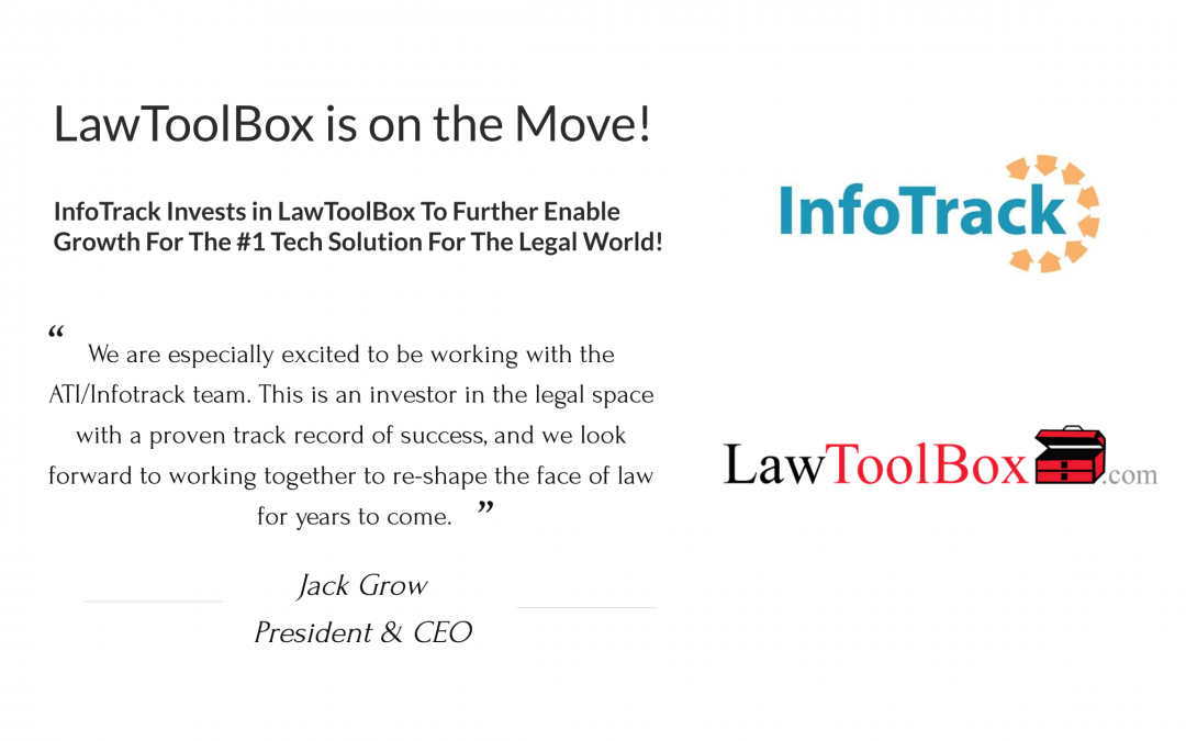 InfoTrack Invests In LawToolBox To further Enable Growth For The Future.