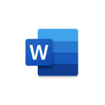 Word logo in carousel